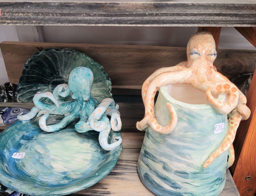 Meg Ashley - various octopus vases